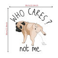 Toilet Seat Dog Funny Stickers. 