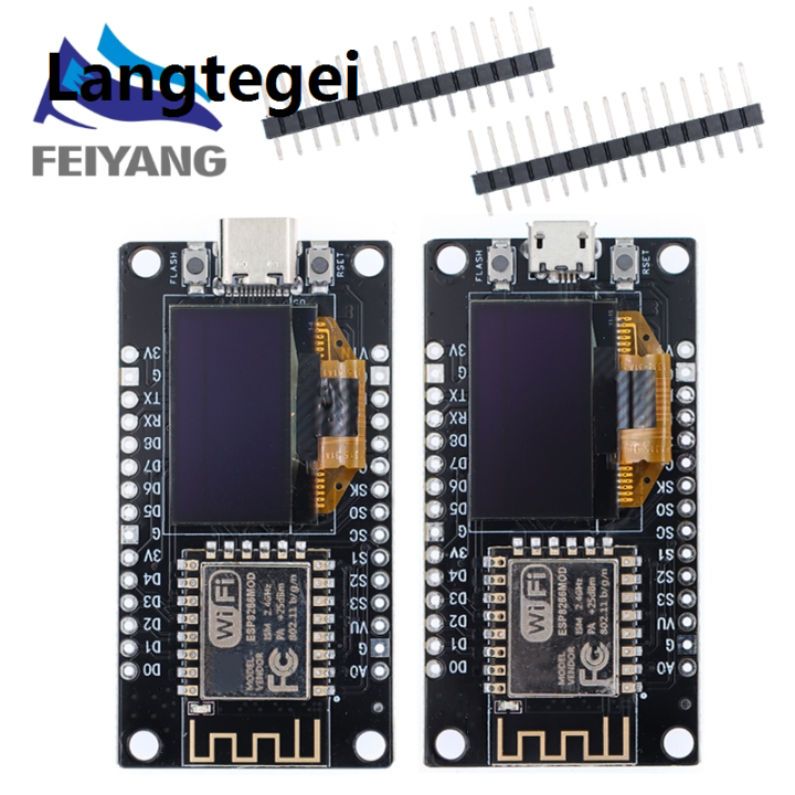NodeMCU ESP8266 Development Board with 0.96 Inch OLED Display, CH340 ...