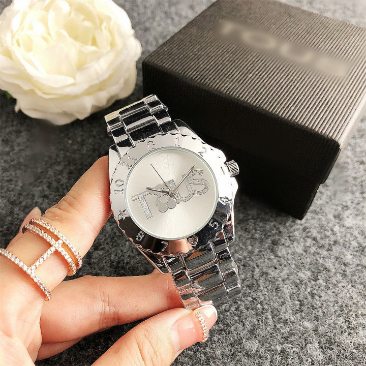 Silver Ladies Luxury Watch Gift Set Cheap Watch 38mm Dial Diameter Casual Sports Watch
