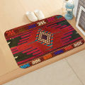 Cross-border Turkey retro Persian ethnic style flannel floor mat bathroom absorbent anti-slip mat entrance door mat. 
