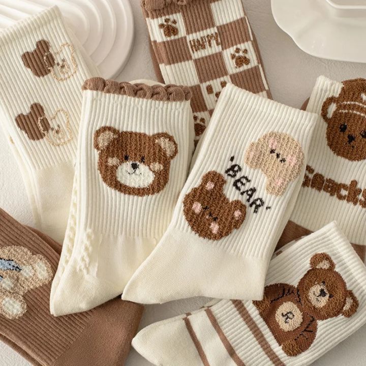 Women%20Socks%20Cotton%20Animal%20Print%20Autumn%20Winter%20Ladies%20Sock%20Fashion%20Cute%20Bear%20Calcetines%20Harajuku%20Calcetines%20Mujer%20Gift%20For%20Girls%20-%20Image%202