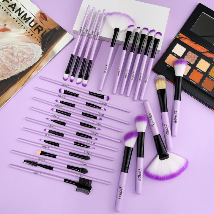 New%2010/32PCS%20Makeup%20Brushes%20Set%20Soft%20Fluffy%20Powder%20Foundation%20Contour%20Blush%20Concealer%20Eyeshadow%20Blending%20Highlighter%20Beauty%20Tool%20-%20Image%205