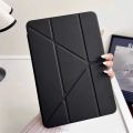 Case for Honor Pad X8a 11 inch Tablet Trifold Smart Stand Flip Cover with Pen holder | Leather Finish | Heat Dissipation Auto Wake-Up/Sleep Mode TPU Back Cover - Black - Navy Blue.