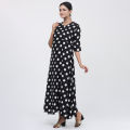 Dot Print Premium Fabric 1 Piece Kurti For Women and Girls Casual Everyday Wear Comfortable Breathable Fabric For All Day Wear.