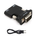 HDMI Female to VGA Male Converter with Audio Adapter Support 1080P Signal Output. 