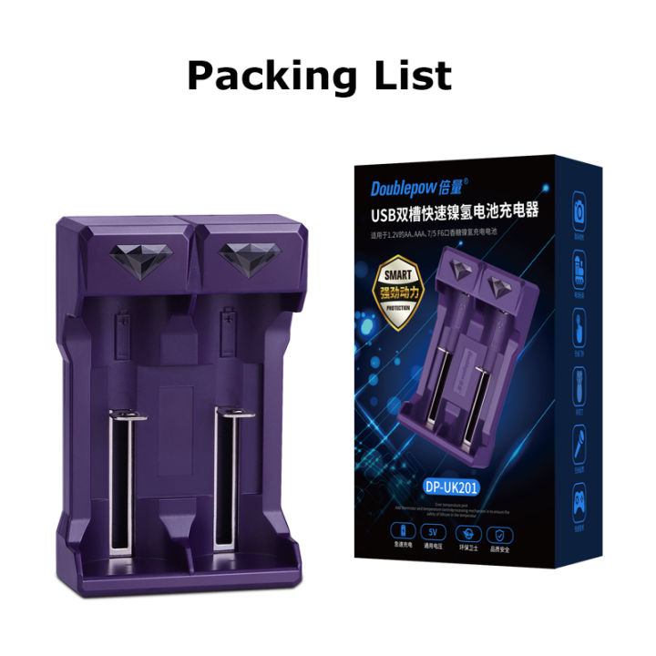 Doublepow%20UK201%201.2V%20Ni-Cd/Ni-MH%20Battery%20Fast%20Charger%20with%20Full%20Charge%20Indication%20Facility%20for%20Rechargeable%201.2V%20%20AAA/AA/C%20Size%20&%207/5%20F6%20Chewing%20Gum%20Stick/Gumstick%20%20for%20SONY%20MiniDiscs%20and%20Walkmans%20-%201%20Piece%20-%20Image%202