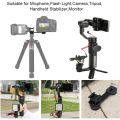 Triple Cold Shoe Mount Universal Extension Bracket Holder Adapter for LED Video Light DSLR Phone Gimbal Stabilizer. 