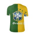 T Shirt for Men Tops Brazilian Soccerly Nation T-shirts Jersey Short Sleeve Crew Neck Men's Tee Boy Soccer Football Fans Gifts. 