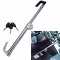 Car Steering Wheel Lock High Security Stainless Steel Steering Wheel Locks Double Hook Locks for Almost Cars. 