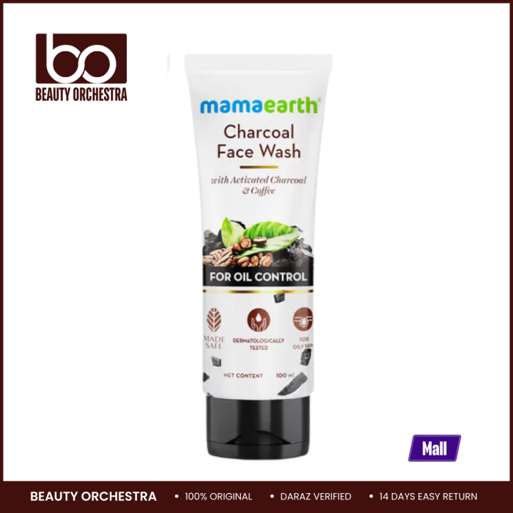 Mamaearth Charcoal Face Wash for Women And Men 100 Ml Natural Detoxifying Purifying Skin Care