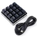 Mini Black 24 Keys Custom Mechanical Keyboard 16 Keys Programmable Gaming Keyboard Sayo Device Shortcut Keypad for Office.