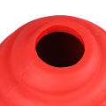 Pet Treat Ball Toy Bite Resistant Interactive Rubber Pet Food Dispensing Puzzle Ball for Cats Dogs Red.