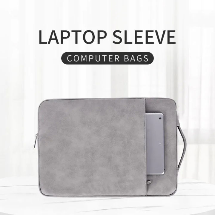15.6-Inch Premium Grey Laptop Sleeve Bag – Slim, Stylish & Protective Case for Laptops