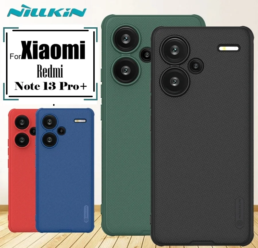 Nillkin Custodia per Xiaomi Redmi Note 13 Pro 5G, CamShield Pro, custodia Xiaomi Poco X6 5G, custodia sottile, antiurto per Xiaomi Redmi Note 13 Pro 5G (6,67) - Nero