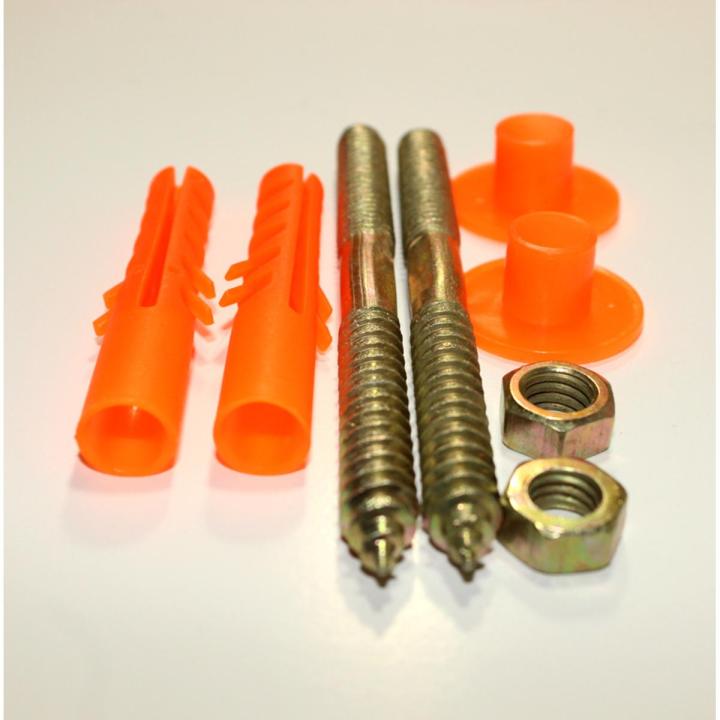 8pcs Wall Mounted Basin Fixing Set 8.5cm Screws Plug Washer Bathroom Fitting Kit