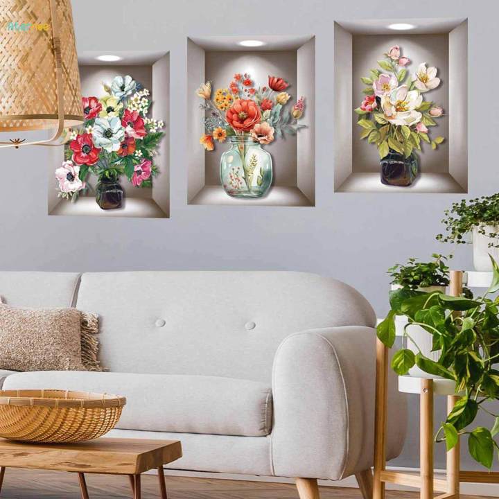 Stickers%203D%20Plants%20Wall%20Sticker%20for%20Bathroom%20Corridor%20Living%20Room%20-%20Image%206