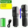 10000 lumens EDC powerful LED flashlight xhp70 3 modes USB rechargeable flash light mini torch lamp flashlights for camping, fish. 