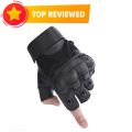 Half finger Military Grade Tactical Outdoor Hand Gloves-Black. 