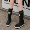 Rain Boots Women's Fashion Outerwear Soft Bottom Waterproof New Rubber Shoes Kitchen Anti-Slip Knee-High Rain Boots Labor Protection Wear-Resistant Rain Shoes. 