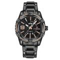 Naviforce NF9117 - Black Stainless Steel Analog Watch for Men - Black and RoseGold. 