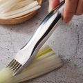 Stainless Steel Onion Slicer Cutter Scallion Cutter Knife Multi Vegetable Fruit Chopper Shredder Kitchen Gadget KC0148-. 