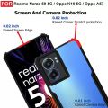 Back Cover for Oppo A57 5g, Oppo k10 5G,Realme Narzo 50 5G (Transparent,Black).