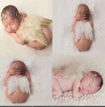 Newborn Photography Angel Wings Costume (White Color). 