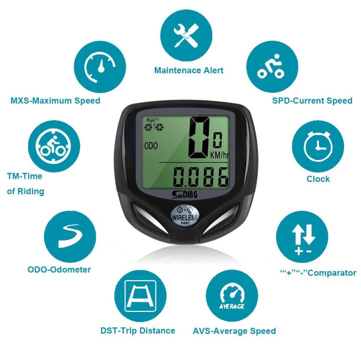 Sunding%20SD-546C%20Cycling%20Computer%20Wireless%20Stopwatch%20Bicycle%20Speedometer%20Computers%20Bike%20Cycling%20Digital%20Odometer%20LCD%20Backlight%20-%20Image%208
