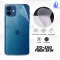 Carbon Fiber Textured Back Screen Sticker for Apple Iphone 11. 