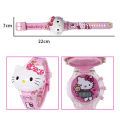 Kawaii Sanrio Kuromi Watch Hello Kitty Cartoon Music Luminous Electronic Watch Children Wrist Watch My Melody Watch Kids Gifts. 