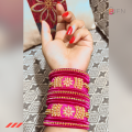 Colorful and Stylish Handmade Silk Thread Bangles Elevate Your Style with Handmade Reshmi Churi Bracelets Perfect for Women and Girls' Fashion. 