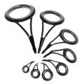 8 Pcs/Set Fishing Rod Guides Tip Fish 5-18Mm Dia Pole Repair Kit. 