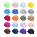 【Buried Buzie】Beanie Hat for Women Man Autumn Winter Elastic Casual Solid Color Slouchy Chemo Cap.