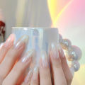 1Box Pearlescent White Pearl Sequins Shining Nail Patches Multicolour Nail Painting Decoration Accessory-MOILY. 