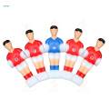 4x Foosball Men Replacement Set Soccer Table Player Blue and Red Foosball Men Foosball Players for Game Room.