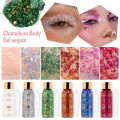 Multifunctional Eye Glitter Nail Hair Body Face Glitter Gel Art Flash Sequins Festival Stage Glitter Liquid Eyeshadow Decoration. 