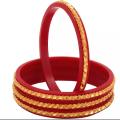 Shaka Pola/Pola/Weeding Churi/Bala/Churi=4Pcs - Bangles. 