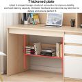 RK Modern Home Office Desk with Storage Shelf, Writing Desk Study Table Workstation with Hutch and Bookshelf, Wood Computer Desk with Drawers and Shelves. 