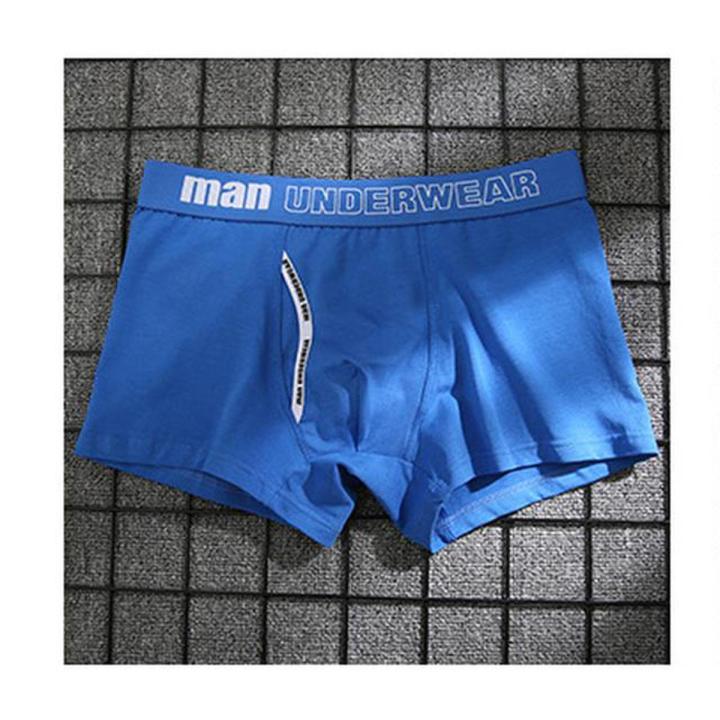 Boxer Men's Underwear Men's Cotton Underpants Men's Pure Men's Underwear Shorts Underwear Boxer Shorts Cotton Solid Color