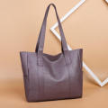 Solid Color Tote Bags Women's Fashion Bags Large Capacity Shoulder Bag Casual Tote Bags For Women PU Leather Handbags. 