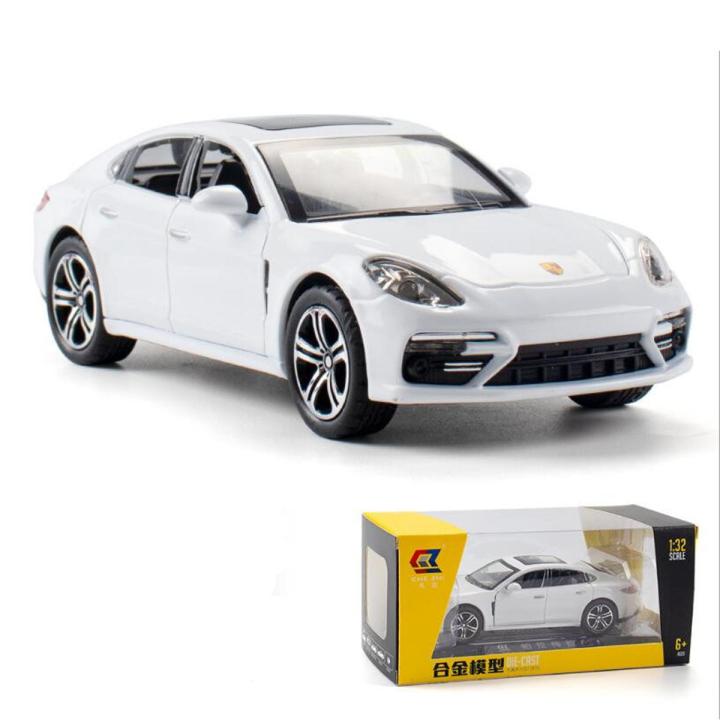Porsche Panamera Diecast Alloy Car 1:32 Supercar Vehicles 6 open Metal Car Model Car Sound Light Toys For Gift
