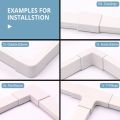 10Pcs PVC Cord Duct Raceway Wall Cable Management. 