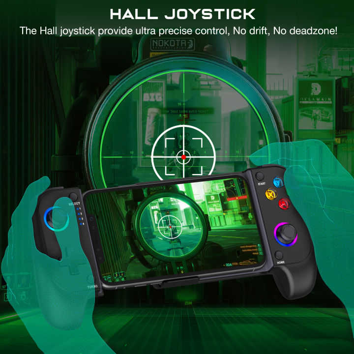 DinoFire%20Cell%20Phone%20Gamepad%20Joystick%20for%20iPhone%20Android%20Control%20Bluetooth%20Controller%20Trigger%20with%20Hall%20Effect%20Stick%20Mobile%20Game%20-%20Image%206