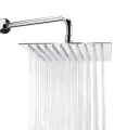 6/6 Inche SS Shower Set With 12 Inches SS Pipe (Full Set) / Rain Shower Complete Set.