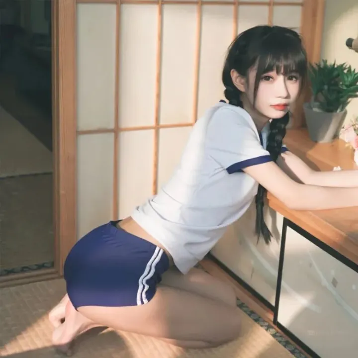 Halloween%20Japanese%20School%20Uniform%20Women%20Jersey%20Anime%20Cosplay%20Costume%20Gym%20Sportwear%20Cheerleader%20Volleyball%20JK%20New%20T%20Shirt%20Shorts%20BloomersDolls%20Accessories%20-%20Image%204