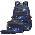 Starry sky Children's School bags School Backpack for Students Boy Kids Backpack With Lunch Bag Pencil Cases.