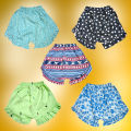 5 Pieces set Kids girls Half Pant By Any Color, baby pant, baby shorts, girls pant, kids pant, girls shorts pant, girls half pant.