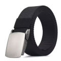 Tactical Military Metal Belt Outdoor Automatic Buckle Canvas Belts Casual Pants Cool Wild Luxury Waist Belts For Outdoor Activities, Like Playing Golf, Hiking, Rock Climbing, Hunting, Fishing, Camping, And So On. - Belt For Men.