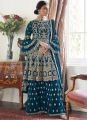 Readymade Gorgeous heavy embroidery zori thread work Indian party sharara for women.