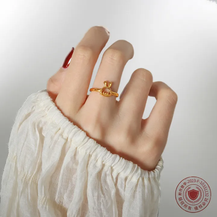 Cute%20and%20cute%20bunny%20rings,%20niche%20designs,%20girls,%20campus%20style,%20versatile,%20simple,%20personalized%20rings,%20hand%20jewelry%20-%20Image%203